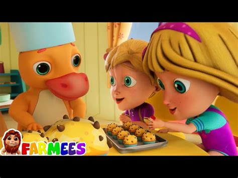 Muffin Man, Song for Children, Cartoon Video by Farmees - Videos For Kids