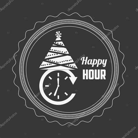 Happy hour design Stock Vector Image by ©yupiramos #94293834