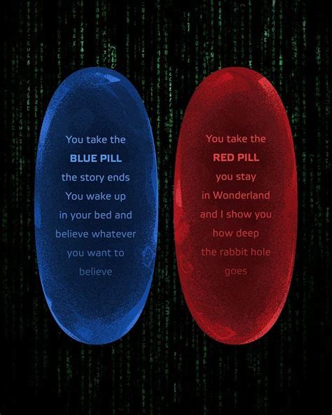 Matrix : Truth And Nothing More. in 2023 | Red pill blue pill, Blue pill, Red pill