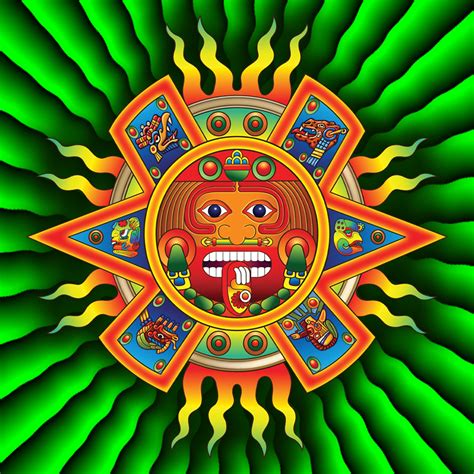 Aztec Sun God | Aztec Sun God vinyl sticker design | Andrew Constable | Flickr