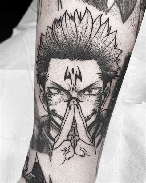 I got Sukuna tattooed on me last night! : r/JuJutsuKaisen