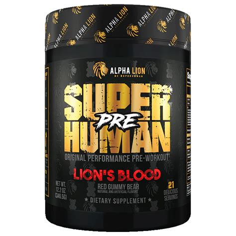 Alpha Lion SuperHuman PRE Pre-Workout Lion's Blood - 21 Servings