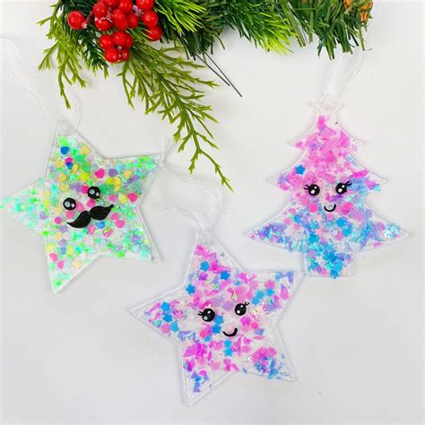 Easy Glitter Ornaments Christmas Craft • Color Made Happy