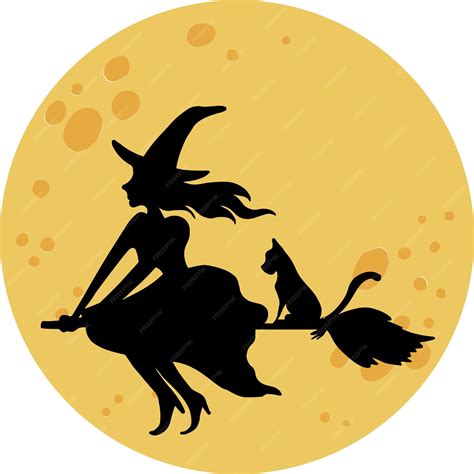 Premium Vector | Halloween moon silhouette