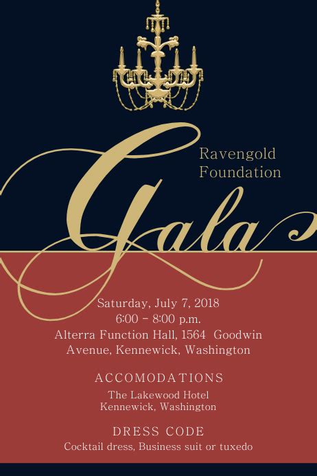 Royal Banquet Invitation Flyer Template | PosterMyWall