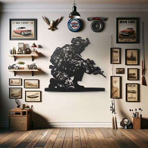 Soldier Metal Wall Art Military Wall Decor Navy Art - Etsy