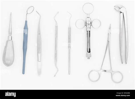 set of dental instruments Stock Photo - Alamy