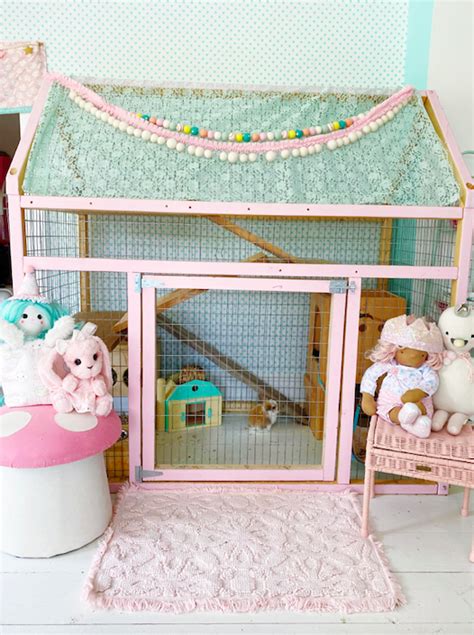 Indoor Homemade Bunny Enclosures by Live Sweet | Diy bunny cage, Bunny cages, Bunny room