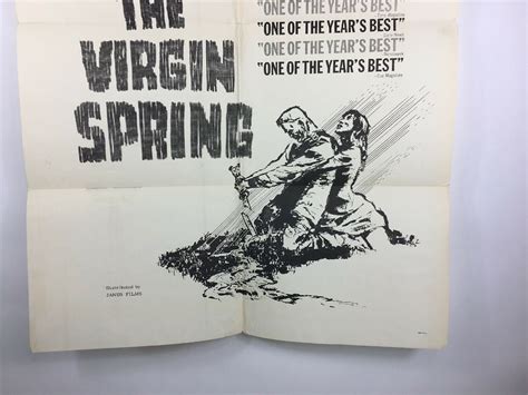 1960 the Virgin Spring Original 1 Sheet Movie Theater Poster - Etsy