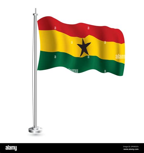 Ghana Flag 01 Powerpoint Templates