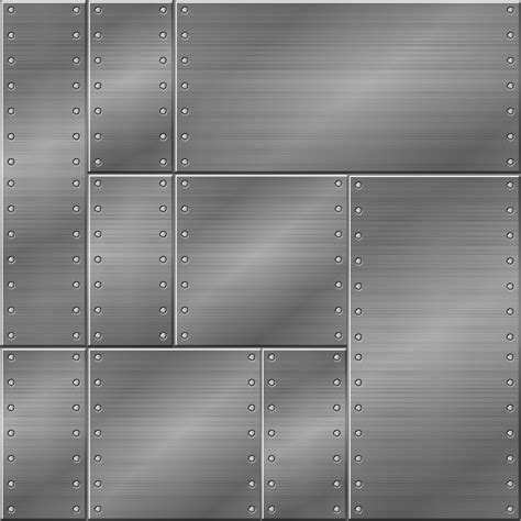 Seamless metal texture, iron plates for graphic design. Vector background illustration ...