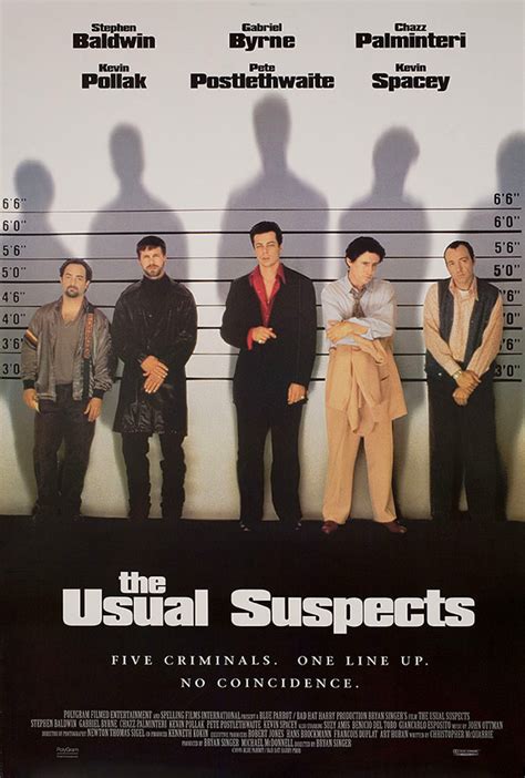 The Usual Suspects 1995 British One Sheet Poster - Posteritati Movie ...