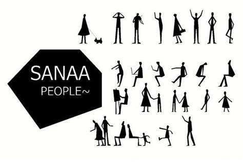 Free SANAA Style Human Figures Brush - Psfiles.com | Silhouette architecture, Photoshop, Human ...