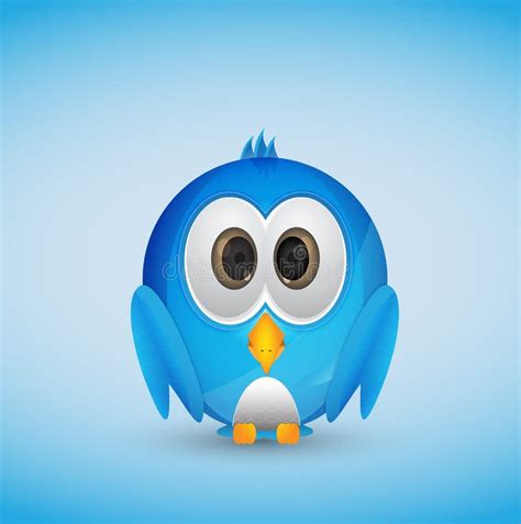 Blue twitter bird stock vector. Illustration of bird - 38570527