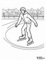 Ice Skating Coloring Pages Free Printable PDFs  Invite Creativity sketch template