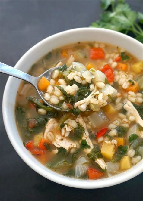 Hearty Chicken and Barley Soup with Vegetables - My Gorgeous Recipes