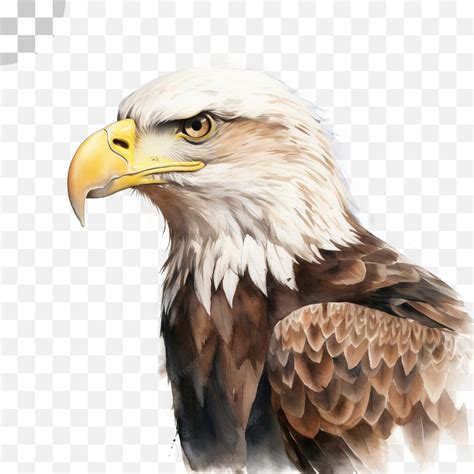 Premium PSD | Watercolor painting of a bald eagle - watercolor painting ...