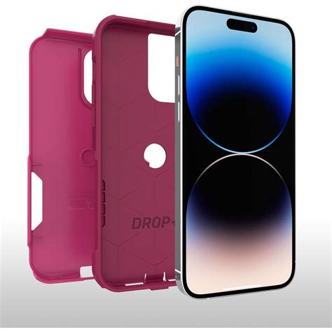 Pink thin iPhone 14 Pro Case | OtterBox Commuter Series AM