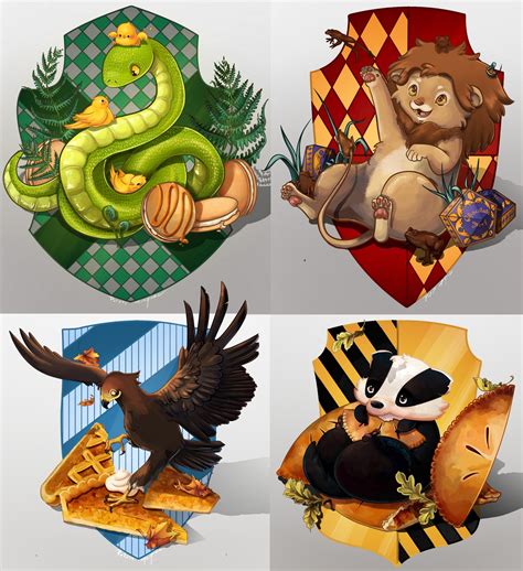 ArtStation - Hogwarts houses