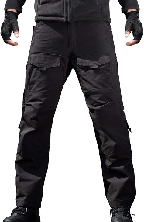 FREE SOLDIER Mens Outdoor Tactical Pants Ripstop Military Combat EDC Cargo Pants Lightweight ...