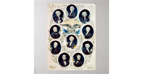 The Presidents of the United States - 1842 Poster | Zazzle