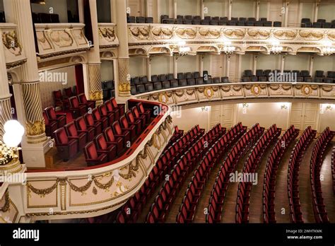 Semperoper interior, auditorium, Dresden, Saxony, Germany Stock Photo - Alamy