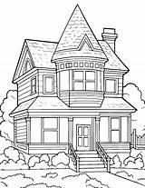 Free Coloring Pages Unleash Your Creativity With House Designs sketch template