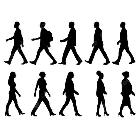 Clipart People Walking