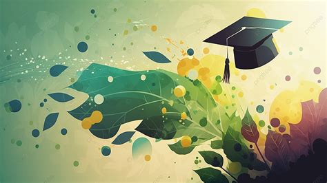 Graduation Season Bachelor Cap Abstract Illustration Background, Bachelor Cap, Graduation Season ...