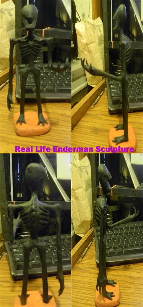 Early Stage Of Real Life Enderman Sculpture by TheOnlyLuciferSyxxx on DeviantArt