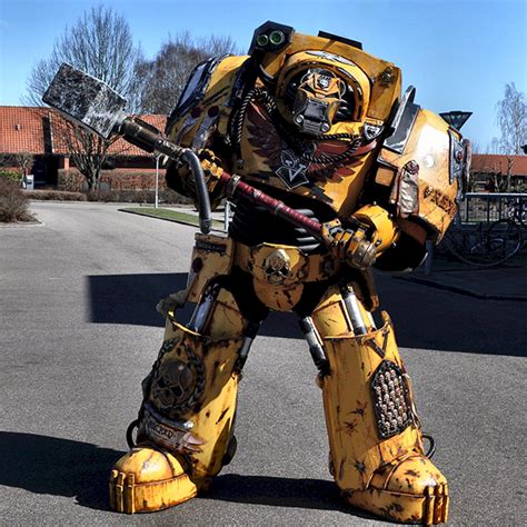 Imperial Fists Terminator Captain Costume Based on the Video Game ...