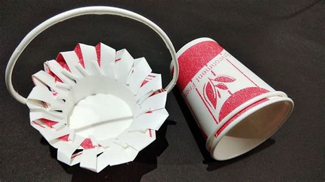 Amazing Paper Cup Crafts. Paper Cup Basket.Best Out Of Waste. DIY art ...