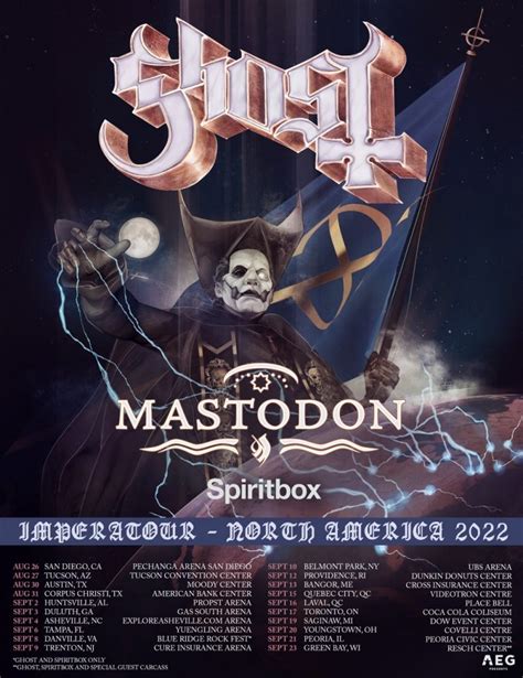 Ghost Announces North American "Imperatour" Dates