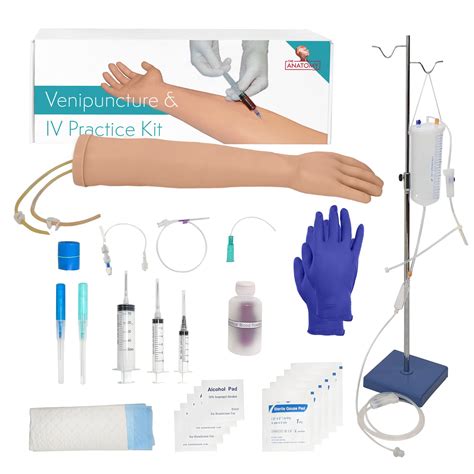 Buy Premium IV and Venipuncture Training Kit, Practice Phlebotomy Arm ...