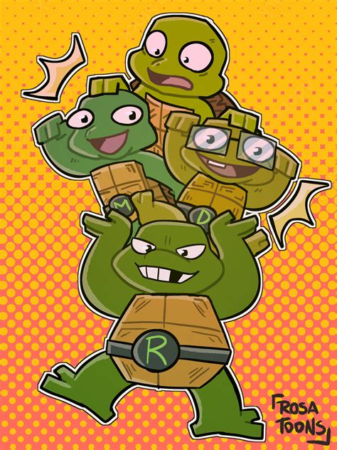 TMNT Mutant Mayhem - Babies by Rosatoons on DeviantArt