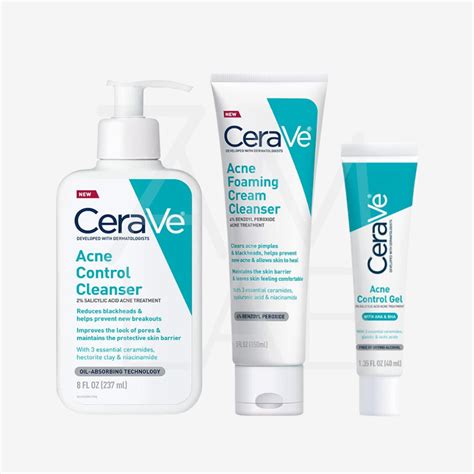 CeraVe Acne Foaming Cream Cleanser | Acne Control Cleanser | AHA BHA A - 7amlab