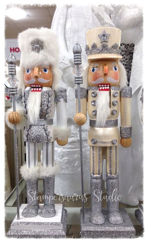 White & Champagne Colored Nutcrackers | Nutcracker christmas ...