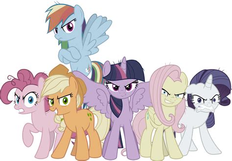 MLP Vector - The Mean Six by https://jhayarr23.deviantart.com on @DeviantArt | My little pony ...