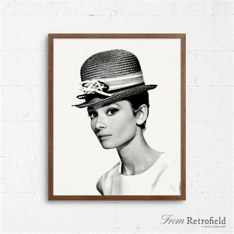 Audrey Hepburn Poster Printable Fashion Print Vintage - Etsy