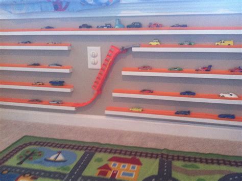 Hotwheels display. Wood blocks with track and car shoot added. Hot ...