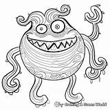 Silly Monster Coloring Pages  Free & Printable sketch template