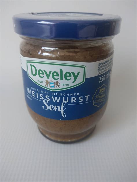 Develey Original Munich Weisswurst Mustard | Mustard, Sausage, Wurst