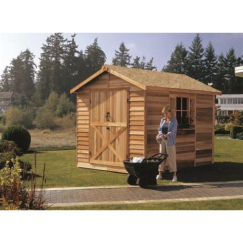 Cedarshed Rancher 8x10 Double Door Cedar Shed | The Home Depot Canada