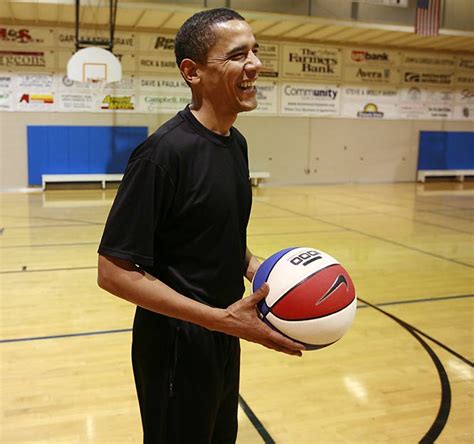 Obama Entertainment: Barack Obama Playing Basketball