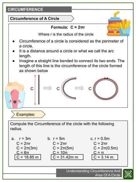 Area Of A Circle Worksheets