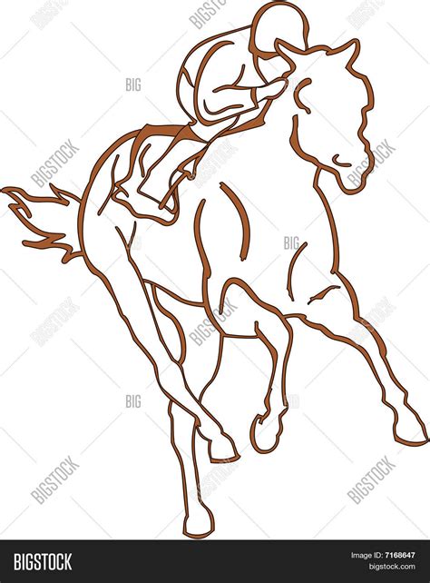 Horse Racing Vector Vector & Photo (Free Trial) | Bigstock