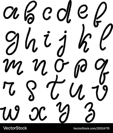 Handwriting Alphabets Hand Drawn Fonts Royalty Free Vector | Porn Sex Picture