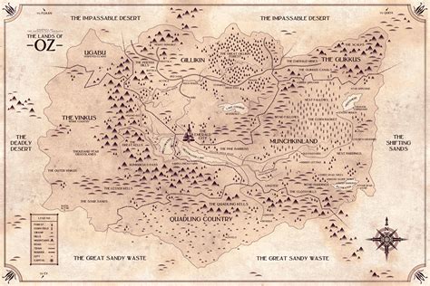 Map of Oz by FabledCreative on DeviantArt