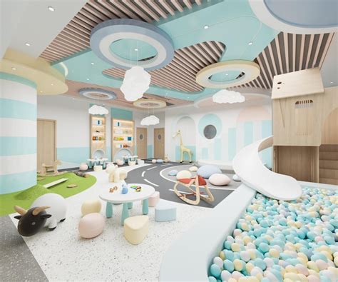 Premium Photo | Interior Of A Modern Kindergarten Classroom