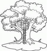Free Tree House Coloring Pages  Coloring Home sketch template
